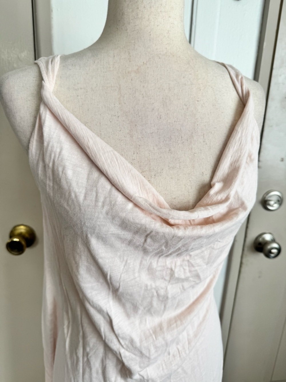 Eileen Fisher Sleepwear Lightweight Nightgown in Pale Blush - Picture 3 of 5
